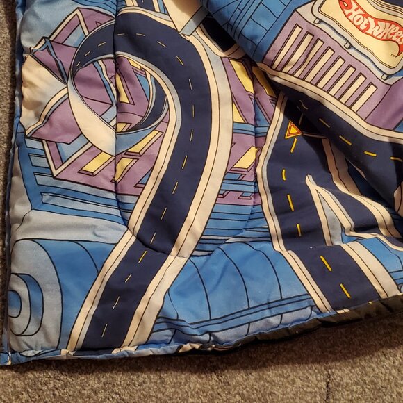 Mattel Hot Wheels Child Sleeping Bag W/track To Play On Inside Rare 2000s - Picture 4 of 7